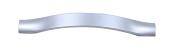 POIGNEE DE MEUBLE COURBEE PLASTIQUE ARGENT MAT