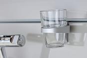 porte-verre aluminium, argent, pour 1 verre ou gobelet 