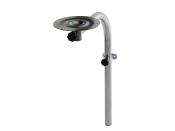 PIED TABLE PIVOTANT STANDARD  72 cm en acier AVEC SUPPORT A PLATEAU TOURNANT