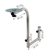 PIED TABLE PIVOTANT REIMO U CONFORT