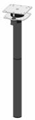 PIED DE TABLE 7352  ILSE - 375/756mm DOUBLE PLATEAU PIVOTANT 360° ANTHRACITE