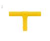 RACCORD EN T POUR TUYAU 10mm - JAUNE - LOT DE 2 