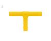 LOT DE 2 RACCORD EN T POUR TUYAU 10mm - JAUNE