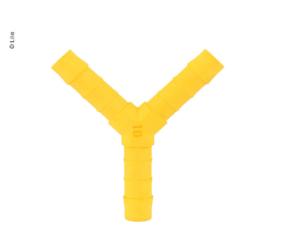 LOT DE 2 RACCORD EN Y POUR TUYAU 10mm - JAUNE