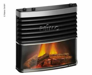 FACADE FEU DE CHEMINEE pour TRUMATIC S5004 AVEC TELECOMMANDE gris titane