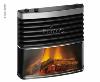 FACADE FEU DE CHEMINEE pour TRUMATIC S5004 AVEC TELECOMMANDE gris titane