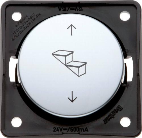INTERRUPTEUR pour MARCHEPIED - BERKER INTEGRO - CHROME MAT