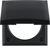 CADRE DE FINITION SIMPLE AVEC COUVERCLE BERKER INTEGRO - NOIR MAT
