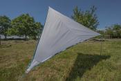 TOILE SOLAIRE ZIP-CANVAS BENT - TARP TRIANGLE 250x250 GRIS UNI