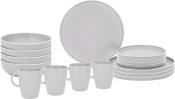 Lot de vaisselle en mlamine Blanc pour 4 personnes Dolomite BRUNNER 