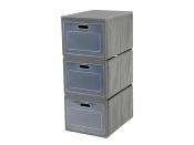 CASIER PLIANT CARBEST BOX 3 - 30xH75x40cm - 3 COMPARTIMENTS 
