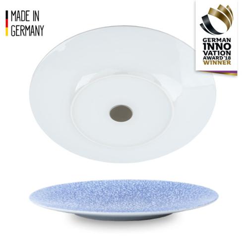 Assiette plate en porcelaine Océan - lot de 2 