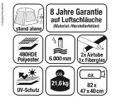 AUVENT INDEPENDANT GONFLABLE ARRIERE MOVELITE 1 - 300x250 cm hauteur 180-255cm