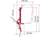 ADAPTATEUR  STORE FIAMMA F45S/F45TiL/ZIP pour VW T4 