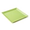 ASSIETTE PLATE CARREE 24.5CM MELAMINE PLASTOREX - VERTE