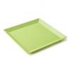 ASSIETTE PLATE CARREE 24.5CM MELAMINE PLASTOREX - VERTE