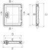 DOMETIC PORTILLON DE SERVICE SK 4 - 375 X 305 MM