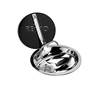 VIER OVAL EN INOX ET VERRE TREMP Can 510X390mm
