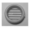 GRILLE VENTILATION MEUBLE DIAM. 32MM GRIS