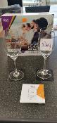 2 FLUTES A CHAMPAGNE CRISTAL SILWY® AVEC SOUS-VERRE MAGNETIQUE