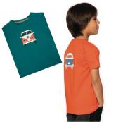 T-shirt enfant "Bulli Front" VW bleu pétrole taille 140-146