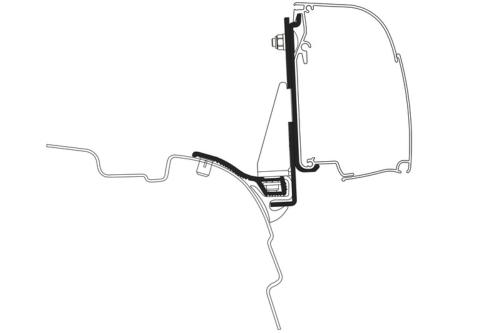 ADAPTATEUR THULE OMNISTOR 4200 POUR VITO Klasse V - FIXATION SUR MULTIRAIL REIMO
