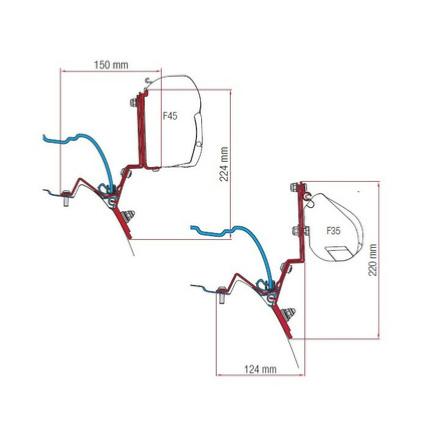 ADAPTATEUR Store Fiamma pour  VITO classe V Marco Polo à partir de 2014 pour F35 et F45 