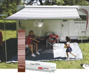 STORE CASSETTE FIAMMA F 45 S - 400 - Boitier polar white - Toile SAHARA