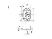 SERRURE POUSSOIR PUSH LOCK MAXI 78 X 44 mm