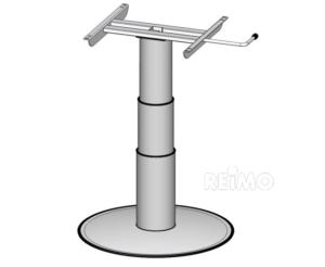 PIED DE TABLE COLONNE TELESCOPIQUE 320-695mm 