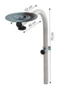 PIED TABLE PIVOTANT 720mm CONFORT DELUXE
