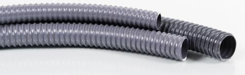 TUYAU FLEXIBLE ANNELÉ GRIS Ø25 mm au MÈTRE