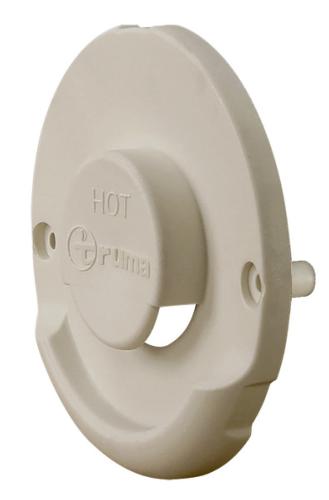 CACHE VENTOUSE EXTERIEUR TRUMA ZR80 - BLANC CREME