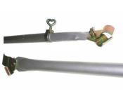 BARRE FAITIERE DE TOIT ACIER A PINCES 170-250cm - Ø25mm