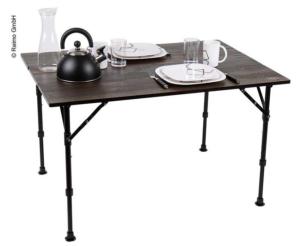 TABLE PLIANTE LUXURY, ASPECT BOIS EBENE, 100x70cm