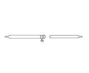 BARRE FAÎTIÈRE DE TOIT - ACIER 90-150cm -  Ø19/22mm