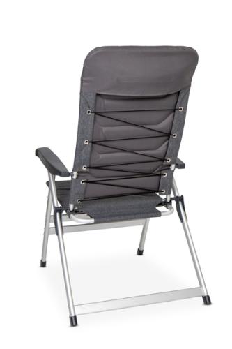 FAUTEUIL A DOSSIER HAUT REMBOURRE GRACIOSA GRIS - CAMP4 