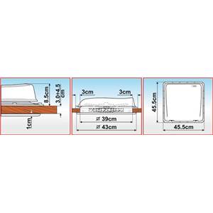 LANTERNEAU FIAMMA TURBO-VENT 12V AVEC THERMOSTAT BLANC