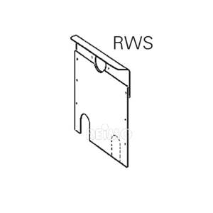 Paroi arrière RWSL avec tôle pare chaleur pour Trumatic S 2200 - DROITE