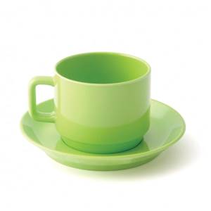 TASSE A CAFE MELAMINE PLASTOREX - VERTE