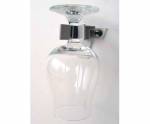 4 PORTE-VERRES SIMPLE pour verre à pied court ACETAL GRIS