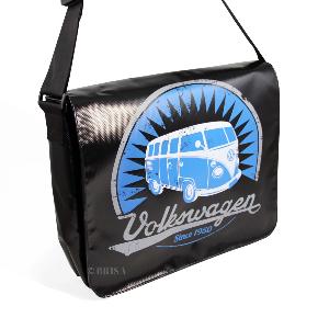 SAC MESSAGER VW T1 BUS - LOGO VINTAGE / NOIR - VW collection