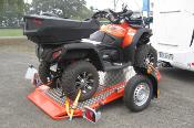 REMORQUE DUO POUR 2 MOTOS / SCOOTER / QUAD / SIDECAR - CADRE ORANGE
