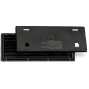 GRILLE DE VENTILATION MPK + CACHE NOIR 375 x 150 mm