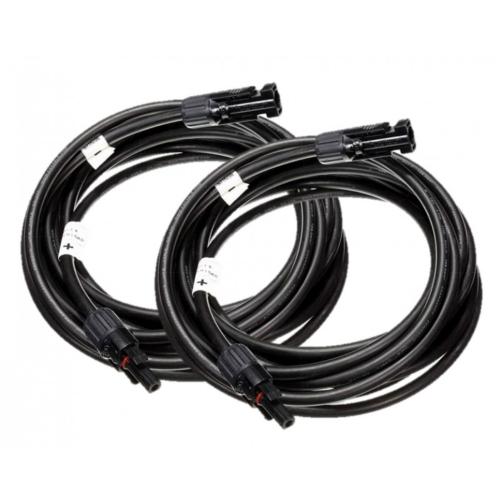 CÂBLE D'EXTENSION AVEC CONNECTEURS SOLAIRES RAPIDES 5M - LA PAIRE