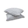 TAIE D'OREILLER X1 DUVALAY GRIS RAYE