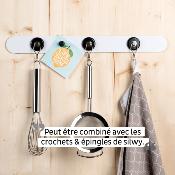 BARRE MAGNETIQUE BLANCHE 25x5cm SILWY®