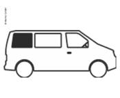 BAIE LATERALE ARRIERE GAUCHE FIXE SPECIALE  T5 / T6/T6.1 CHASSIS COURT  