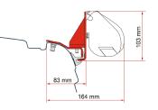 KIT ADAPTATEUR pour store  F 35 pro T5/T6 AVEC MULTIRAIL REIMO.