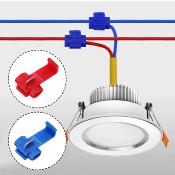 COSSES RAPIDES GUILLOTINE - BLEU - 5 BLEUS 1.5-2.5mm² + 5 ROUGES 0,5 à 1,5 mm²
